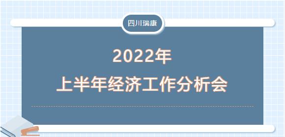 四川瑞康召开2022年上半年经济活动分(fēn)析会